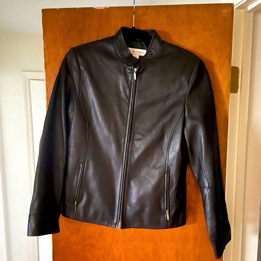 Leather jacket sz S